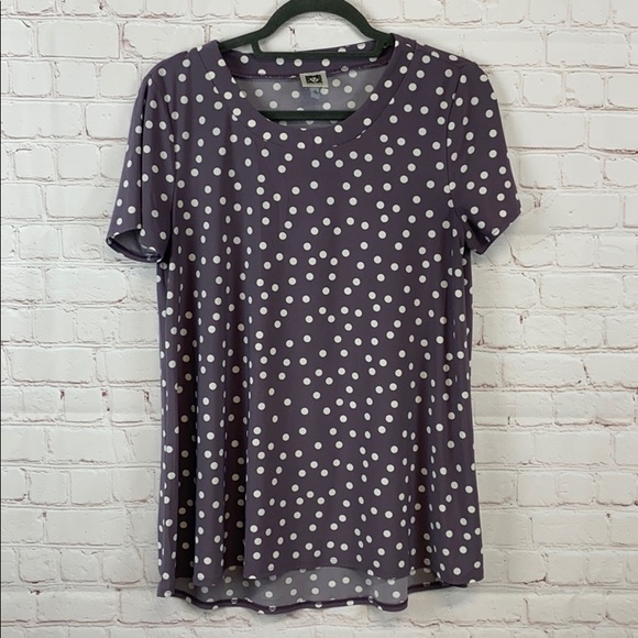 Anne Klein Tops - ❤️ Anne Klein short sleeve polka dot shirt
